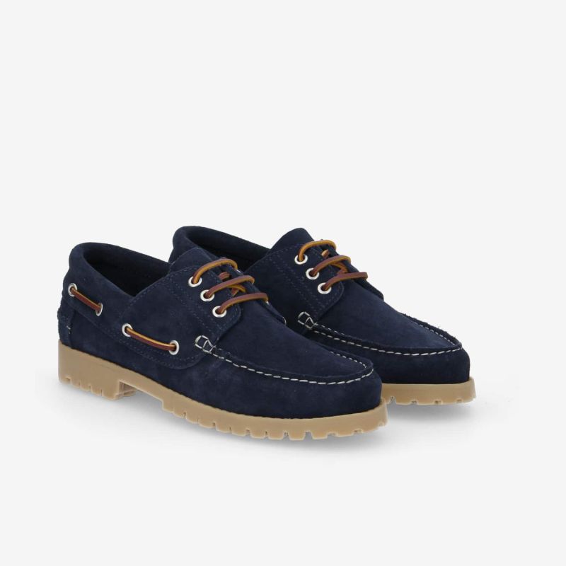 NEWQUAY BOAT M - SUEDE -  BLEU NUIT